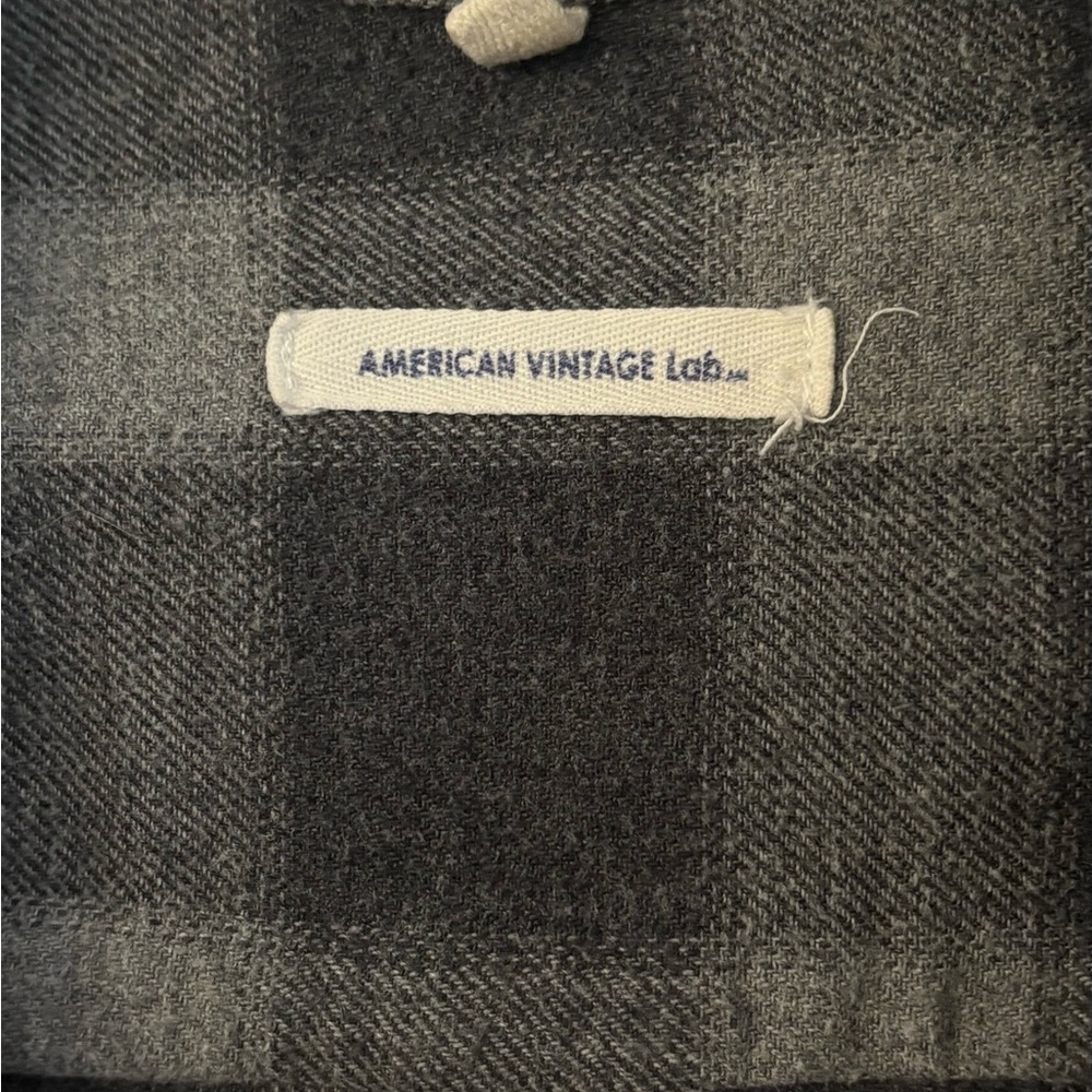 American Vintage Charcoal Plaid Men's Jacket